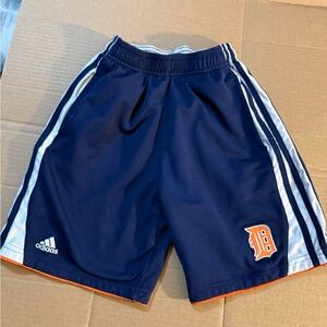 Adidas Dark Blue Shorts with White Trim